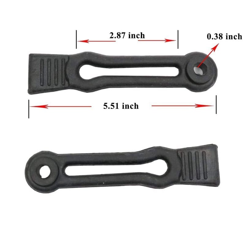Chikia Hisun Hood Straps Door Hinge Rubber Return Latch Replacement for Yamaha Rhino Hisun UTV 500 700,Massimo 500 700,Axis 500 700,Coleman 500 700,Bennche,Cub Cadet - Image 2